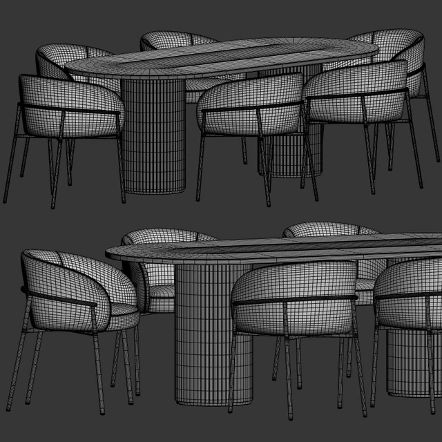 Rimo Chair Campbell Table Dining Set — Скачать