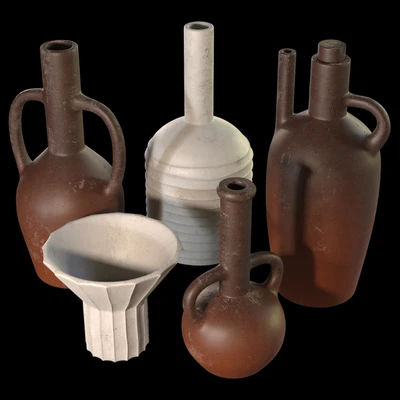 Artisan clay vessels set — Вид 3