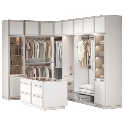 Dressing room with island — Ver 3