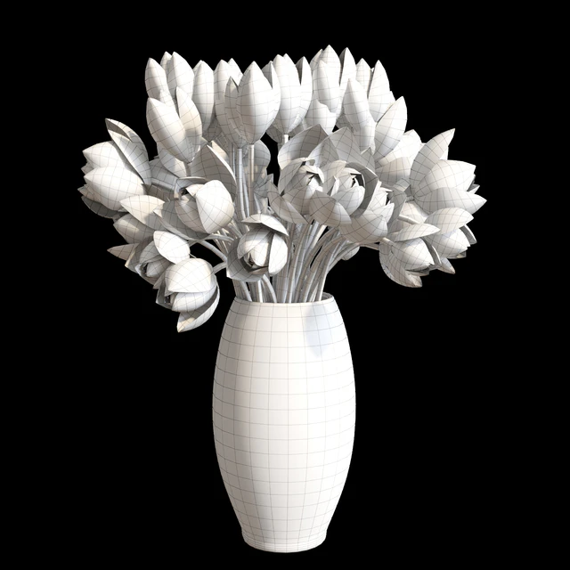 Lotus vase #4 — Скачать