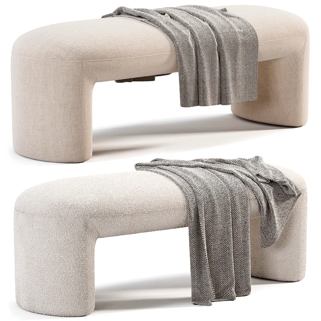 Mira Bench Pouf By Trithouse — Скачать