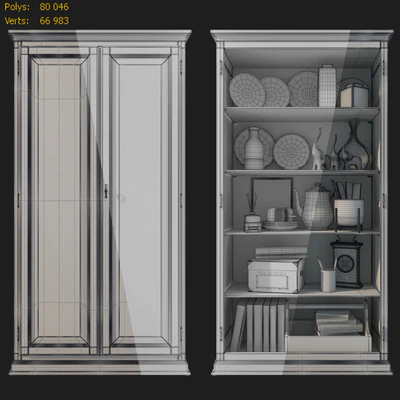 Cabinet / showcase with glass Showcase Domeniche Tosato — Ver 2