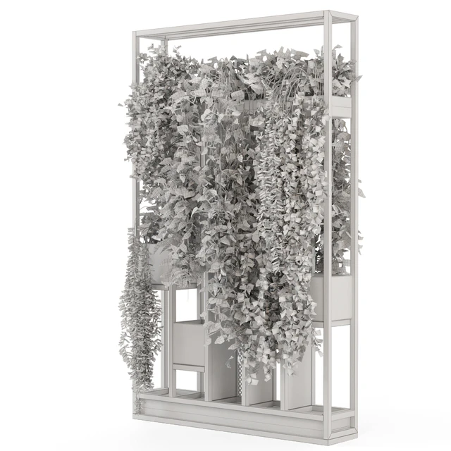 Indoor Hanging Plants in Metal Stand - Set 1698 — Descargar