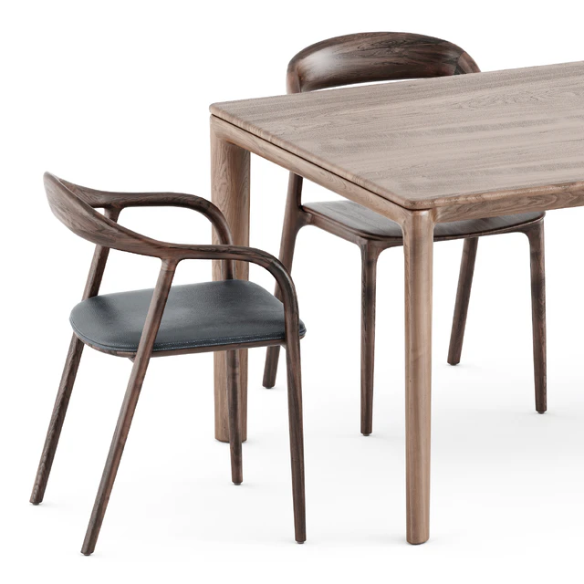 Neva chairs and Neva table by Artisan — Скачать