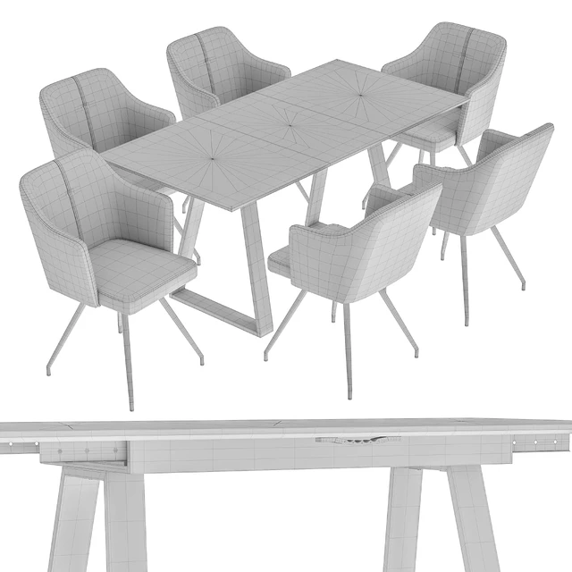 Sling Dining Chair and Detroit Table — Descargar