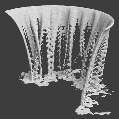 Water jets of waterfalls — Ver 3