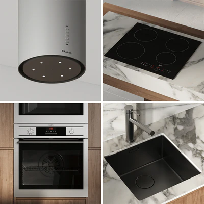 Straight kitchen with island — Ver 3