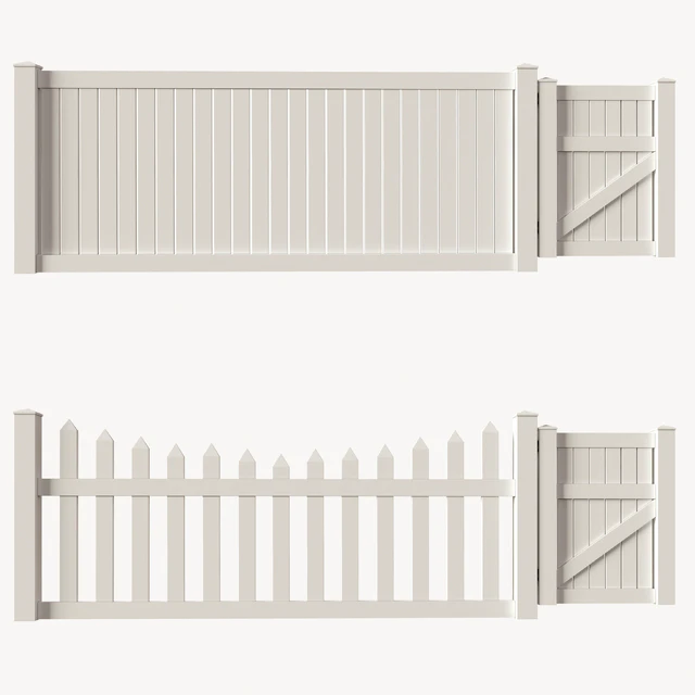Set of PVC fences + wicket — Descargar