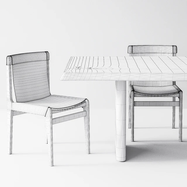 CB2 Burano White Leather Sling Chair, Landscape Live Edge White Washed Wood Dining Table — Скачать