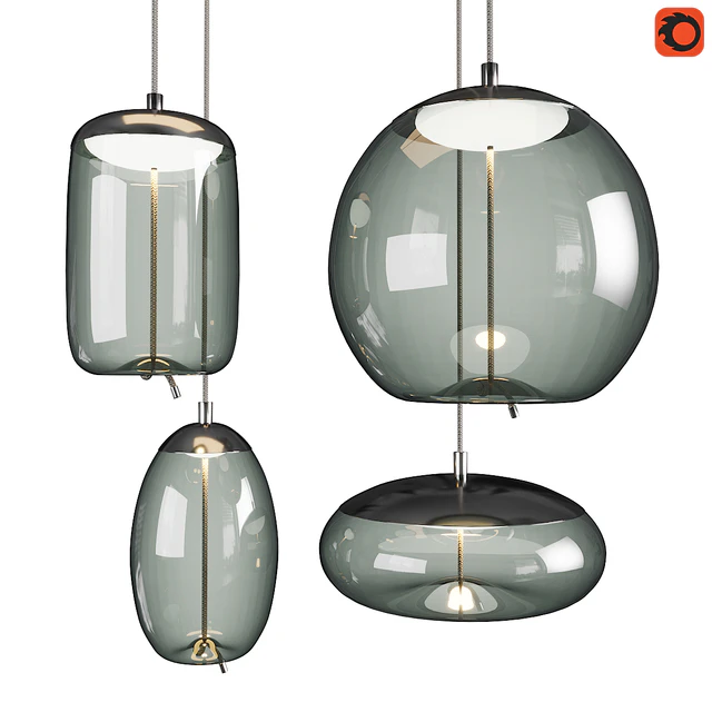 Set of pendant lights Knot Brokis 3 — Descargar