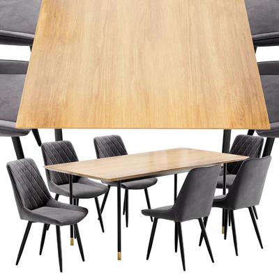 Dining chair Nika and table Impala — Ver 4