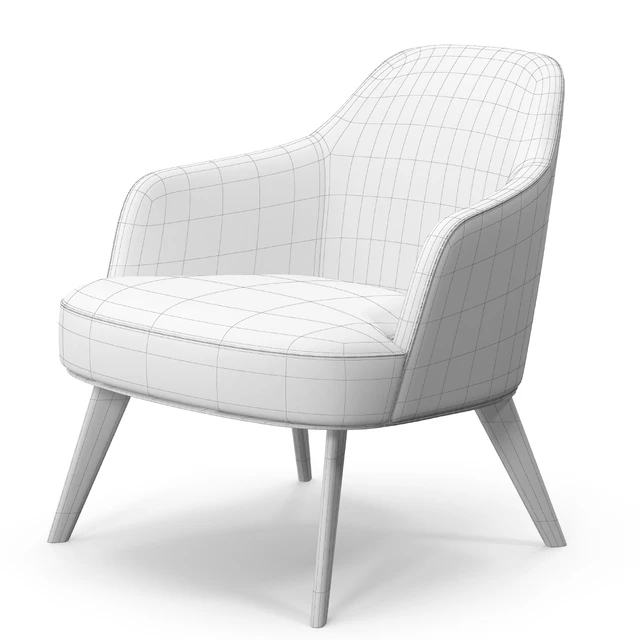 Poliform Jane armchair metal base — Скачать