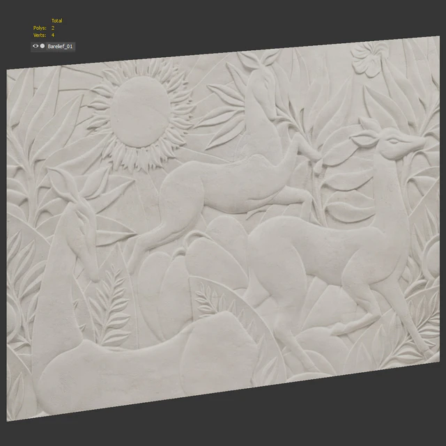Bas-relief with deer — Descargar