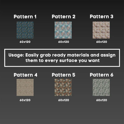 6 in 1 4K Italon Boutique Pack Textures & Materials - Seamless - Vol 1 — Ver 5