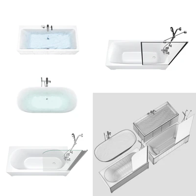 Villeroy & Boch set 55 bath set (Oberon, Subway, My Art, Theano) — Ver 2