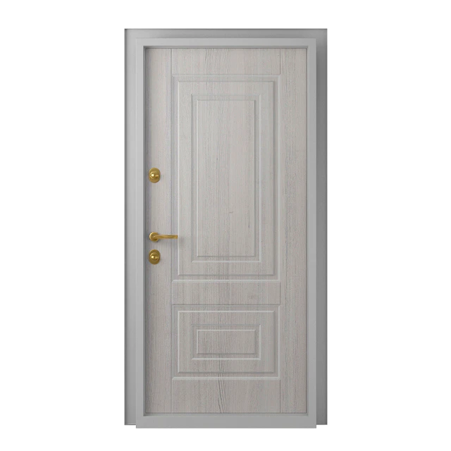 Entrance door with a knob-lever Lion — Descargar