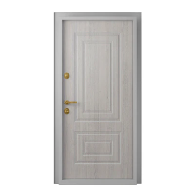 Entrance door with a knob-lever Lion — Ver 3