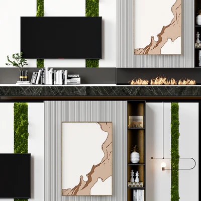 TV wall modern 73 — Ver 2