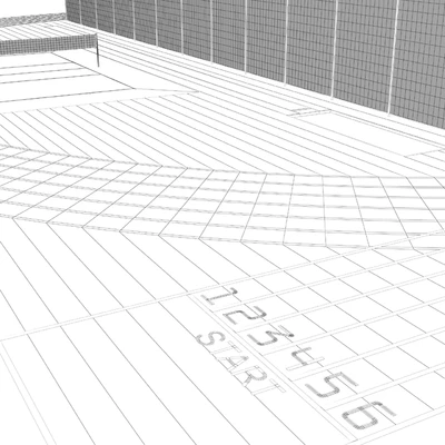 Football field with players — Ver 5