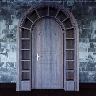 Wooden arched doorway — Ver 2
