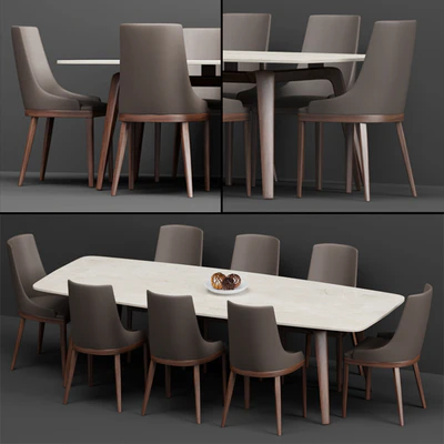 Table+chair set 005 (by Misuraemme) — Вид 1