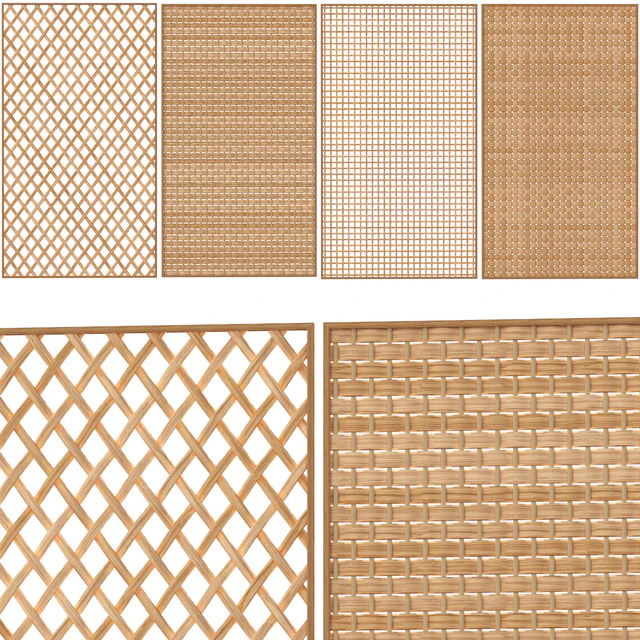 Decorative rattan partition 02 — Descargar