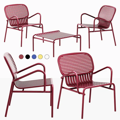 Week-End Outdoor Armchair + Outdoor Coffee Table — Ver 1