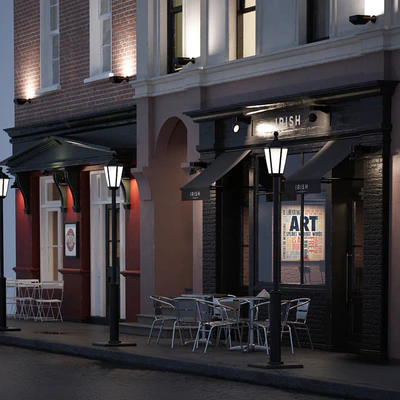Evening facade for the background — Вид 1