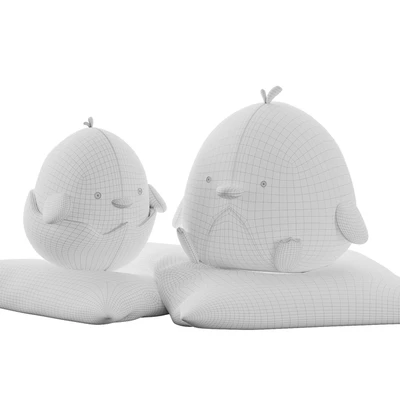 Милые плюшевые цыплята в гнёздышке — Вид 3