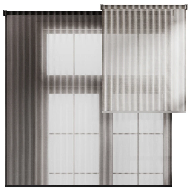Striped Tulle Roller Blinds — Descargar