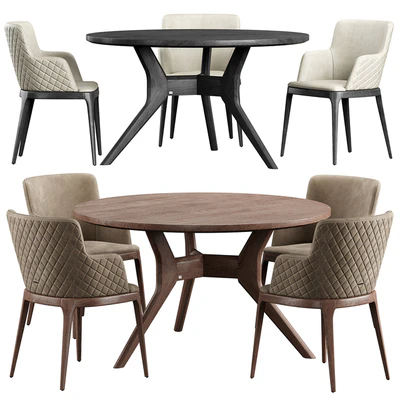 Magda Couture Chair ROLF BENZ 965 Table — Ver 1