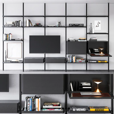 Molteni & C Hector bookcase composition 3 — Ver 1