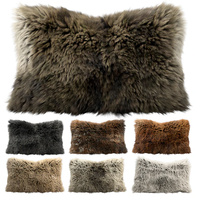 Fur pillows set 3 — Скачать