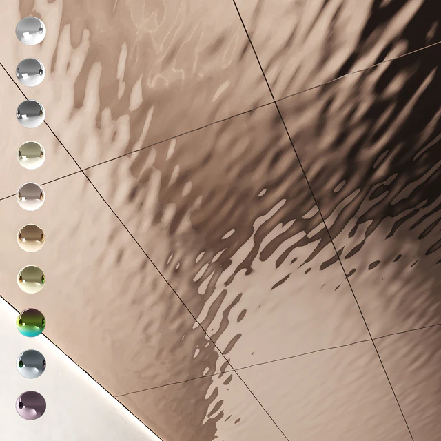 Decorative steel sheets with waves 02 — Descargar