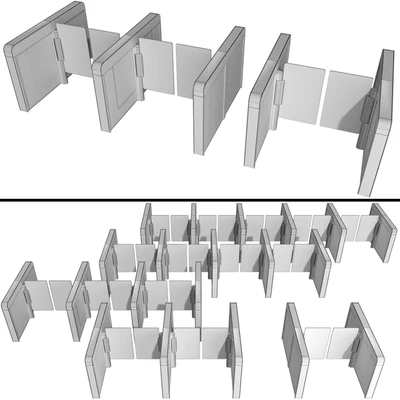 Сенсорные турникеты c раздвижными створками /  Sensor sliding gate turnstiles — Вид 2
