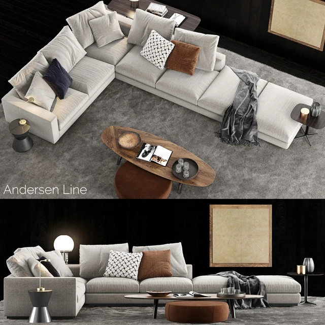 Minotti Andersen Line Sofa 1 — Скачать