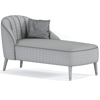 Monroe Jade Velvet Chaise Lounge — Вид 3