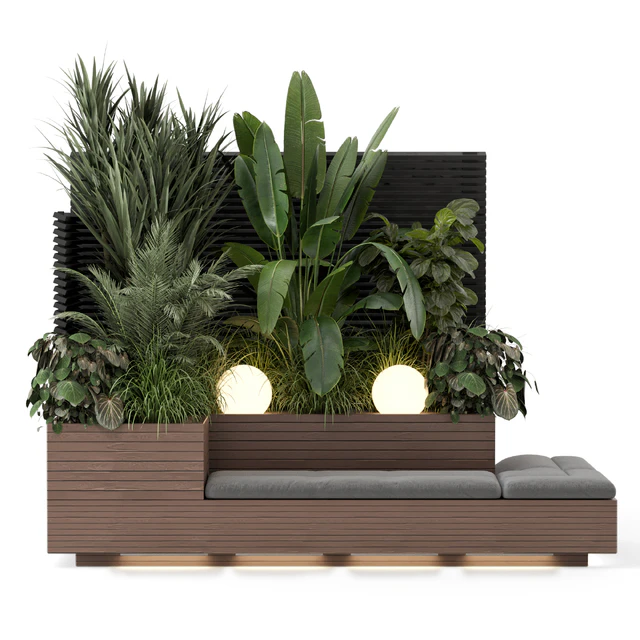 Backyard and Landscape Set Bush and Tree - Set 1411 — Descargar