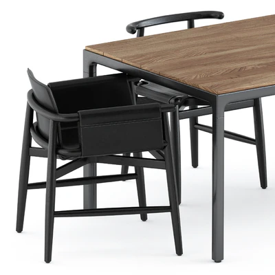 Teresina and Emilia chair by Meridiani and Illum table by Tribu — Ver 2