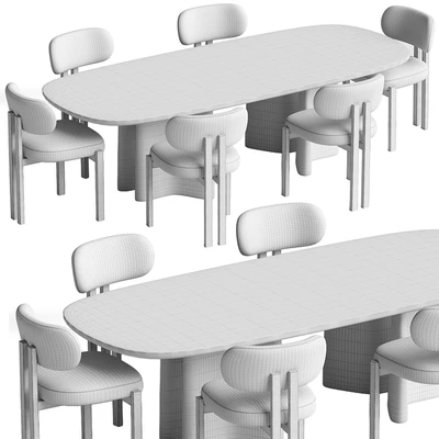 BAY Chair and Issho Rectangle Table 8 Seater — Вид 2