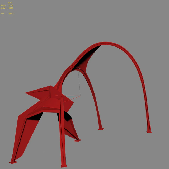 Скульптура Фламинго в г.Чикаго — Скачать