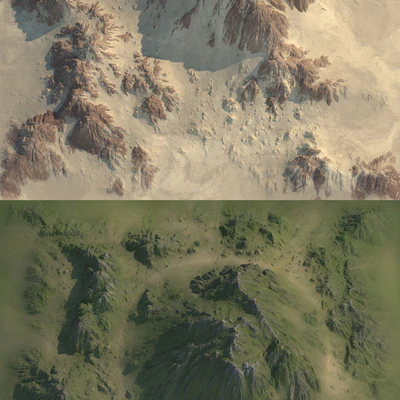 Mountain (6 Textures) — Ver 3