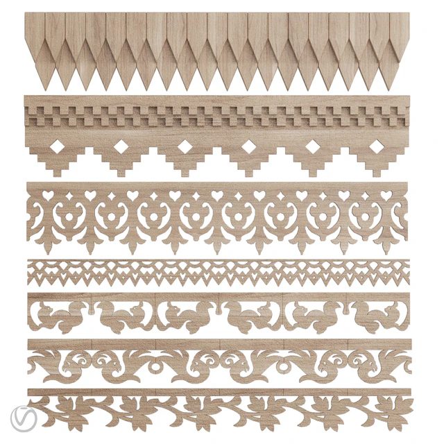 A set of carved platbands (friezes.1) — Descargar
