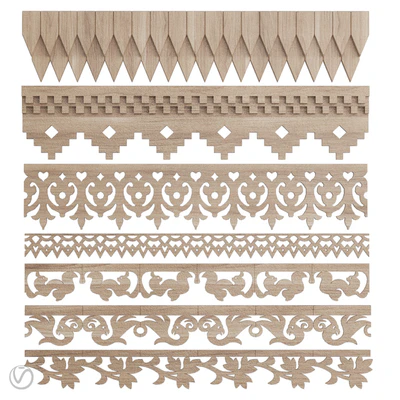 A set of carved platbands (friezes.1) — Ver 1