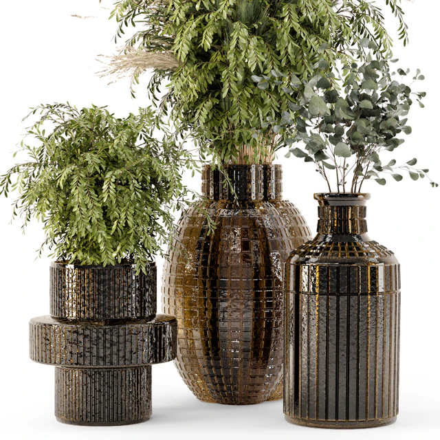 Collection Indoor Plants in Glass Pots - Set 701 — Descargar
