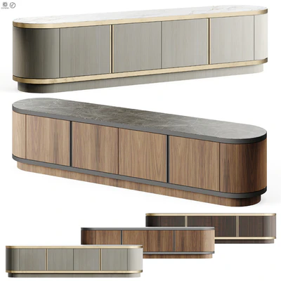 Laskasas BROWN Sideboard LOW — Вид 1