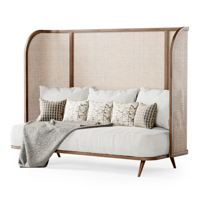 Three-seater garden sofa CV33 High back / Трехместный диван из ротанга — Скачать