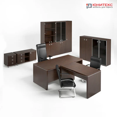 Cabinet rukovodityalya Cosmo and chairs Apollo — Ver 1