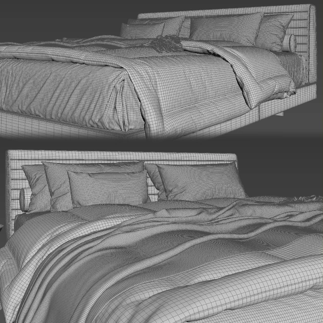 Minotti Roger Bed — Скачать