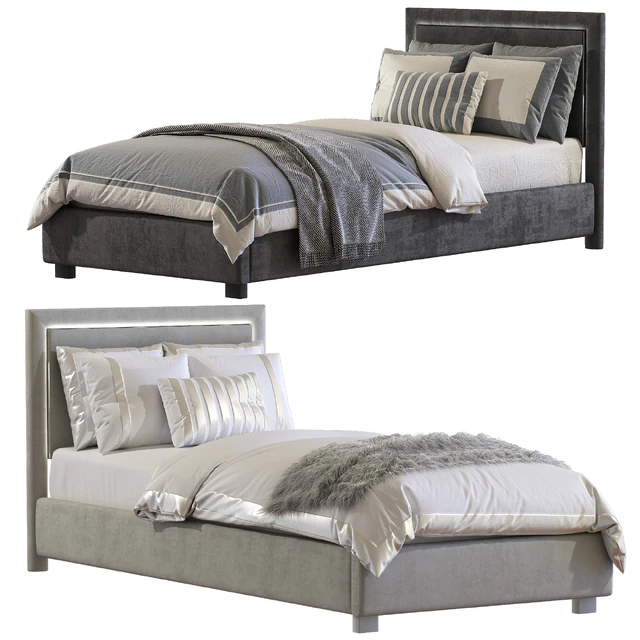 Кровать Contemporary Bed Frame 3 — Скачать